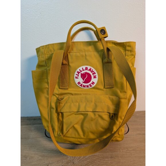 Fjällräven Handbags - FJALLRAVEN Kanken Backpack - Mustard Yellow  Book Bag Hiking Backpack